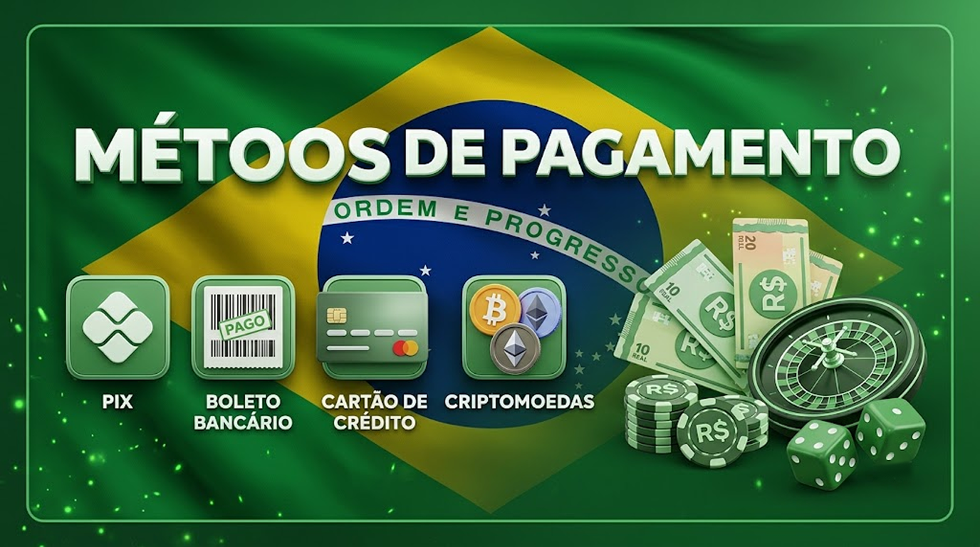 Métodos de pagamento para cassinos online no Brasil